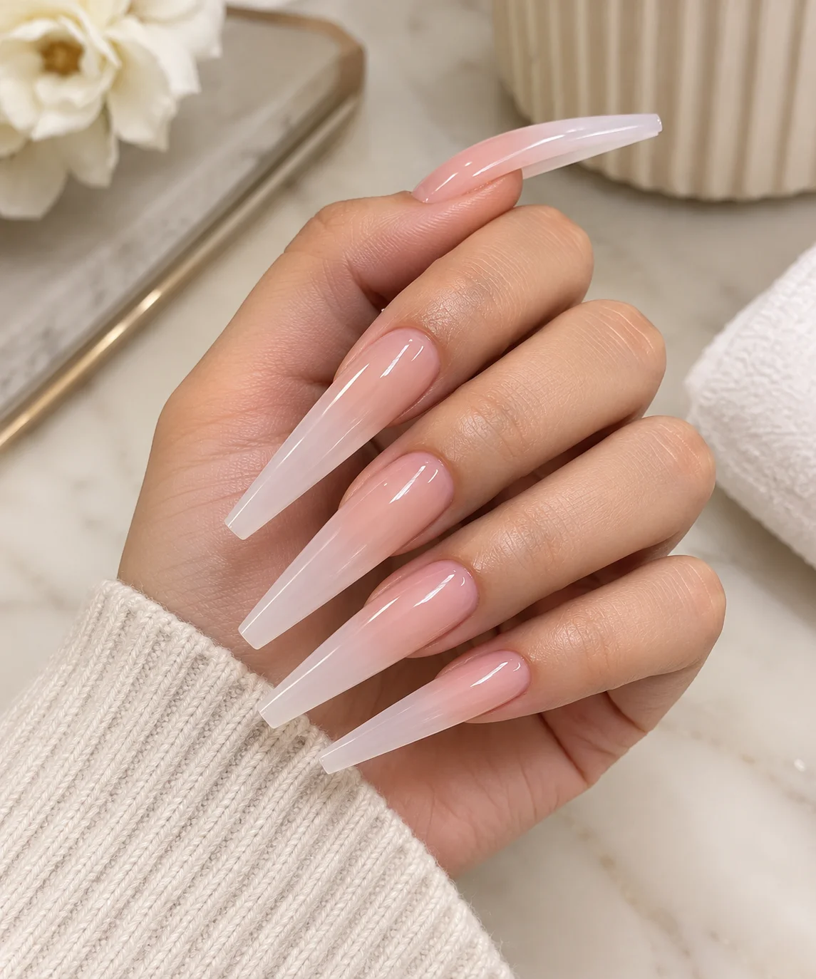 Extra Length and Nail Shape at Subina's Nails Palace