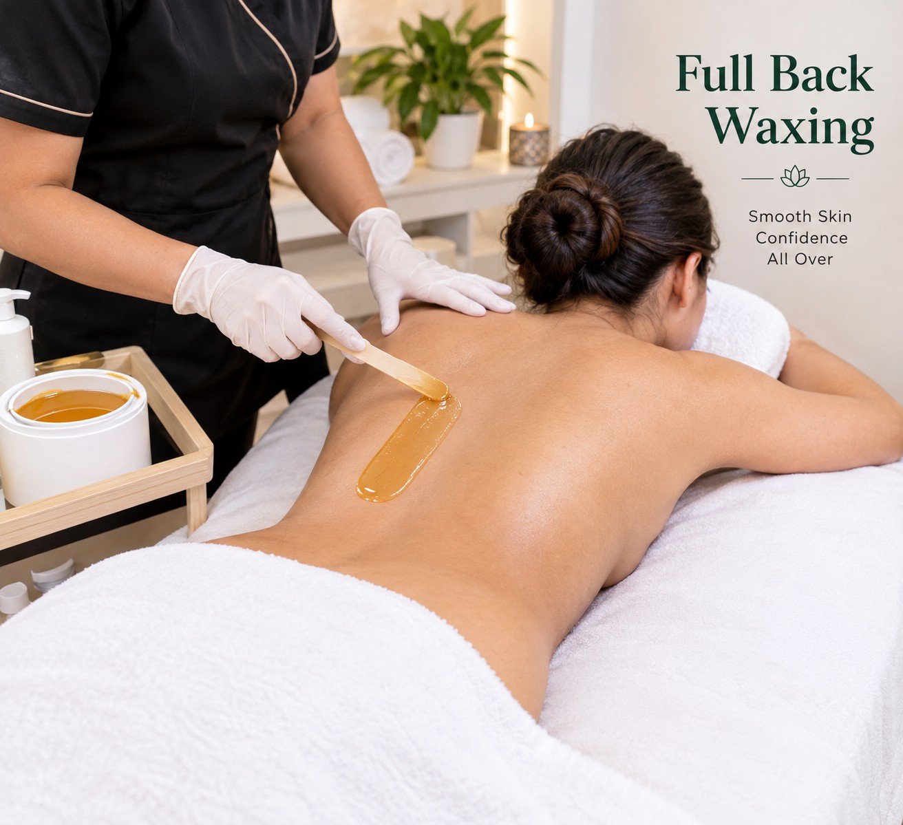 Full Back Waxing at Subina's Nails Palace