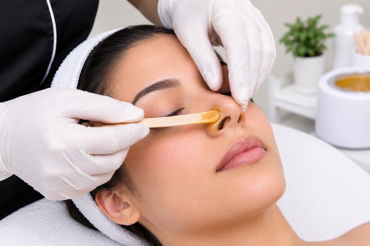 Nose Waxing at Subina's Nails Palace