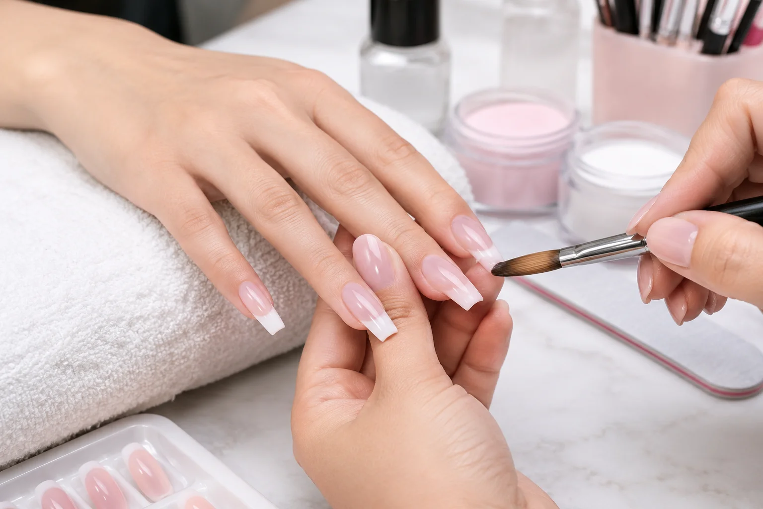 Regular Acrylic Nails at Subina's Nails Palace
