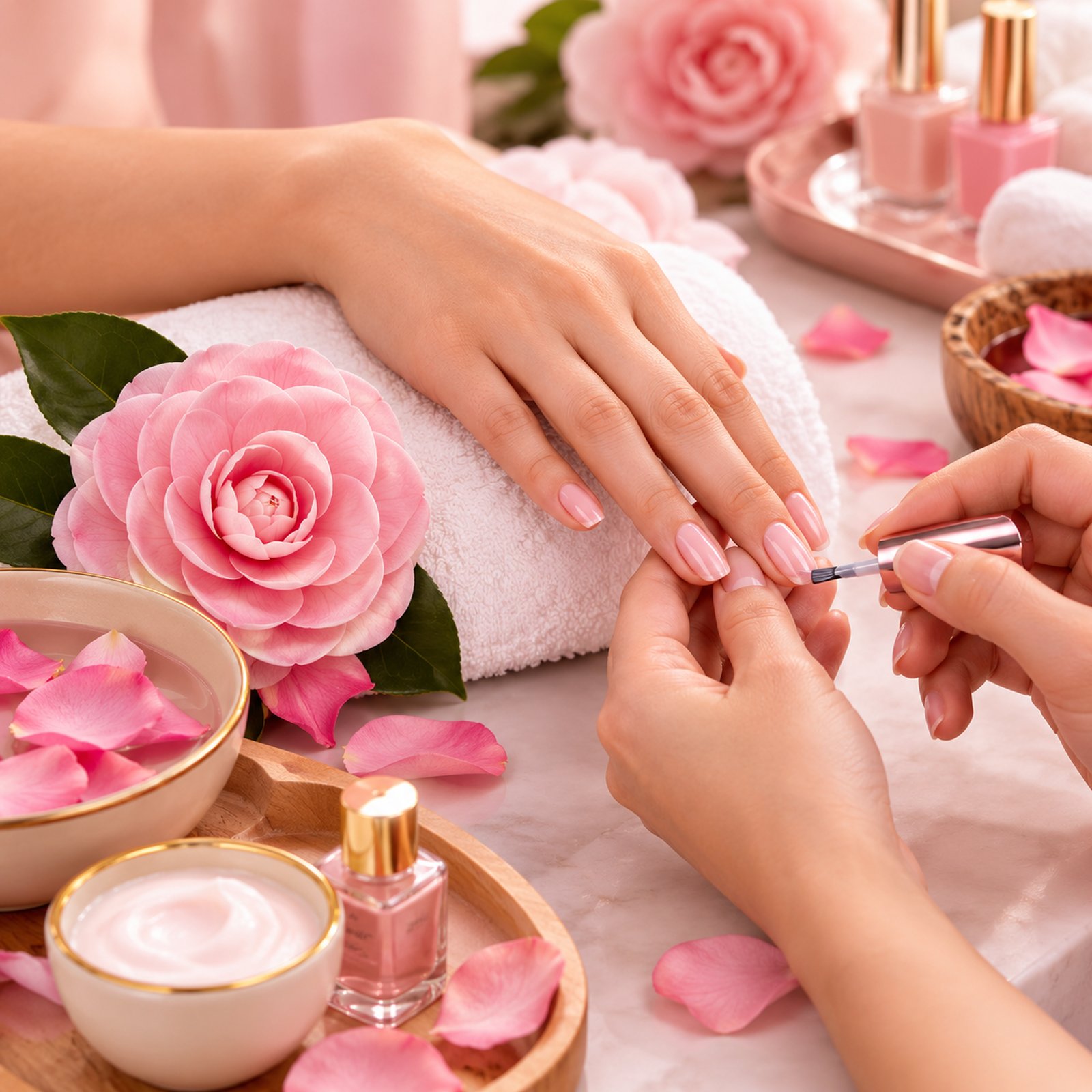 Camellia Rose Ultimate Manicure at Subina's Nails Palace