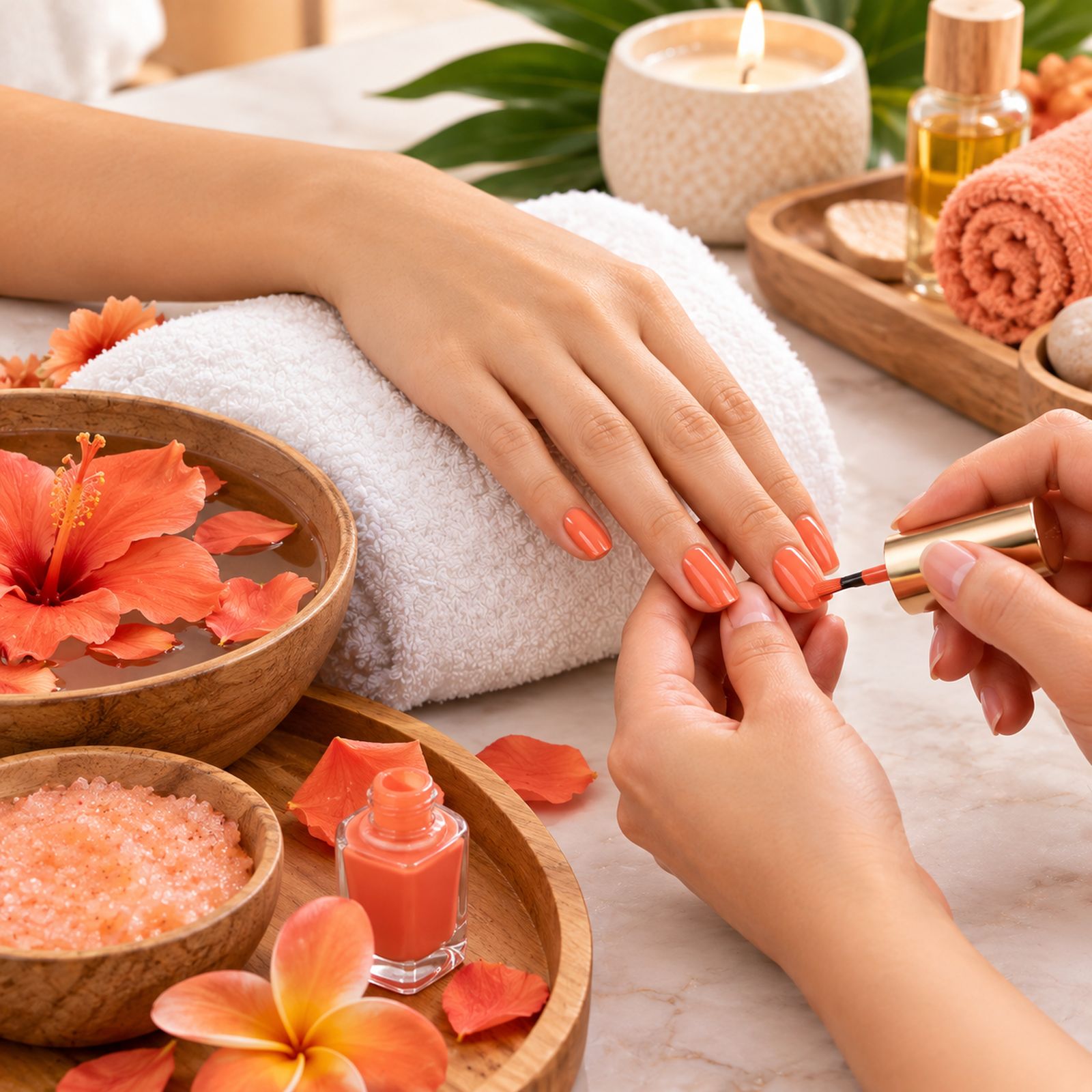 Coral Spa Manicure at Subina's Nails Palace