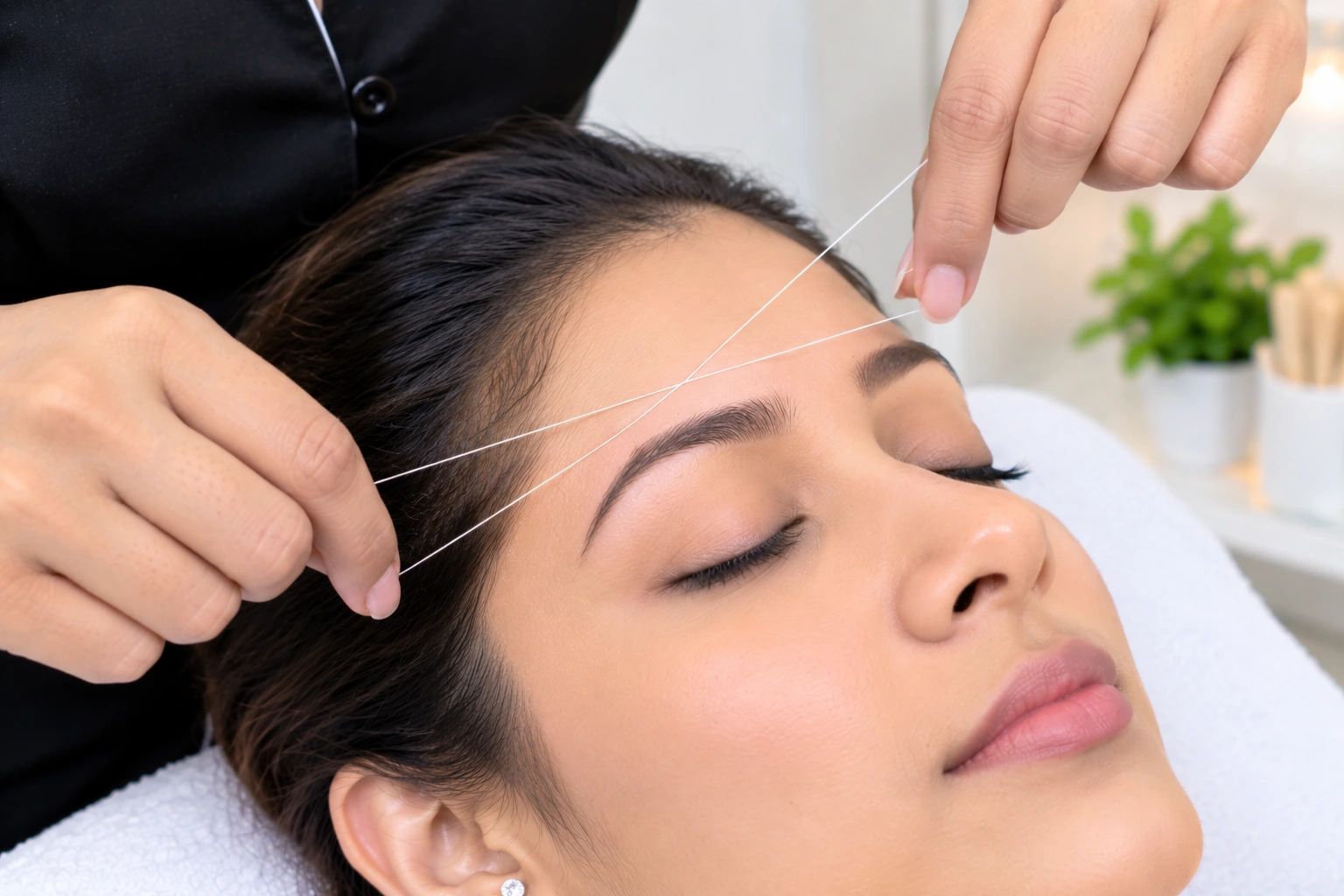 Eyebrow Threading at Subina's Nails Palace