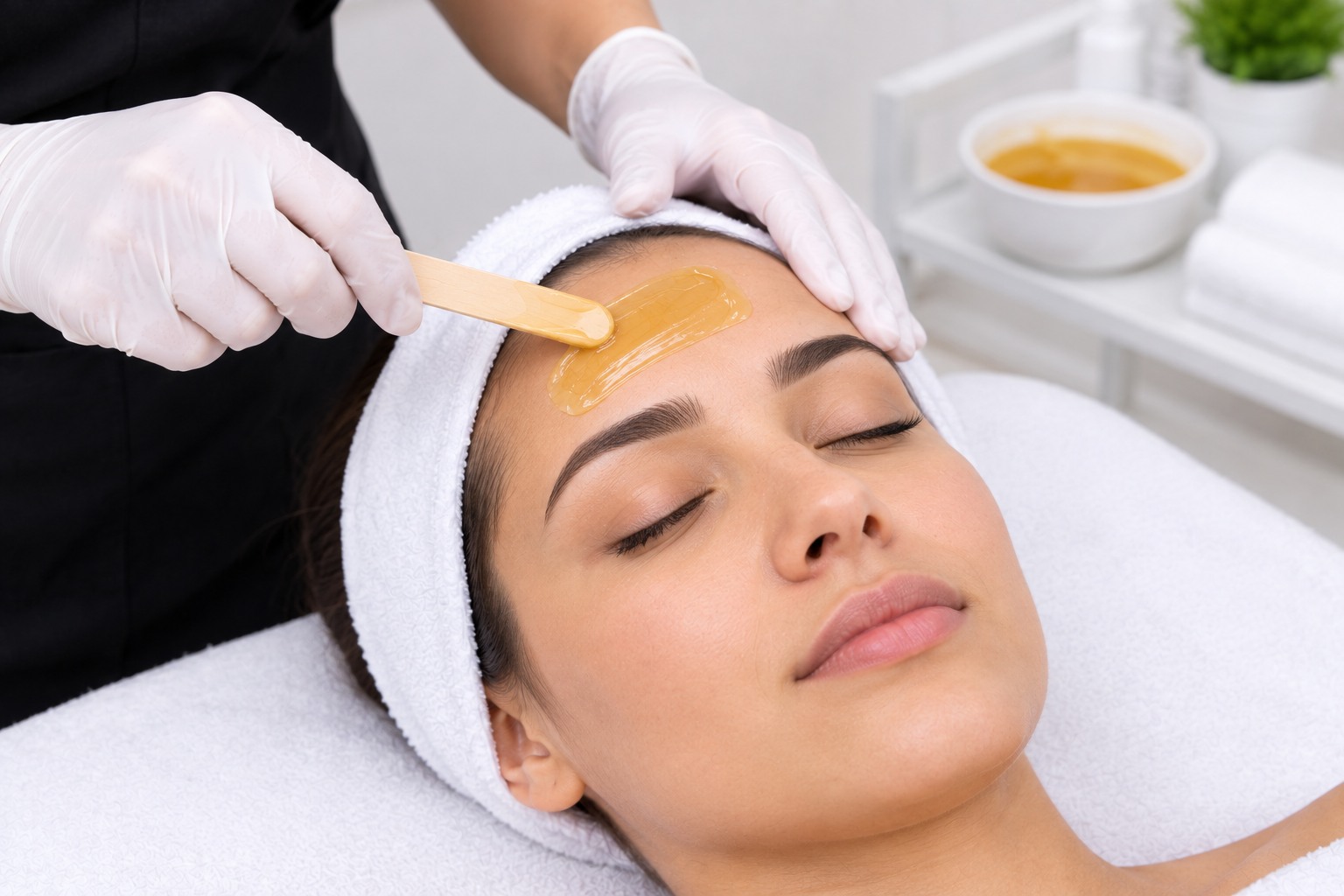 Forehead Waxing at Subina's Nails Palace
