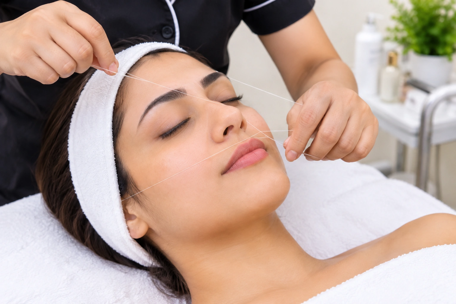 Full Face Threading at Subina's Nails Palace