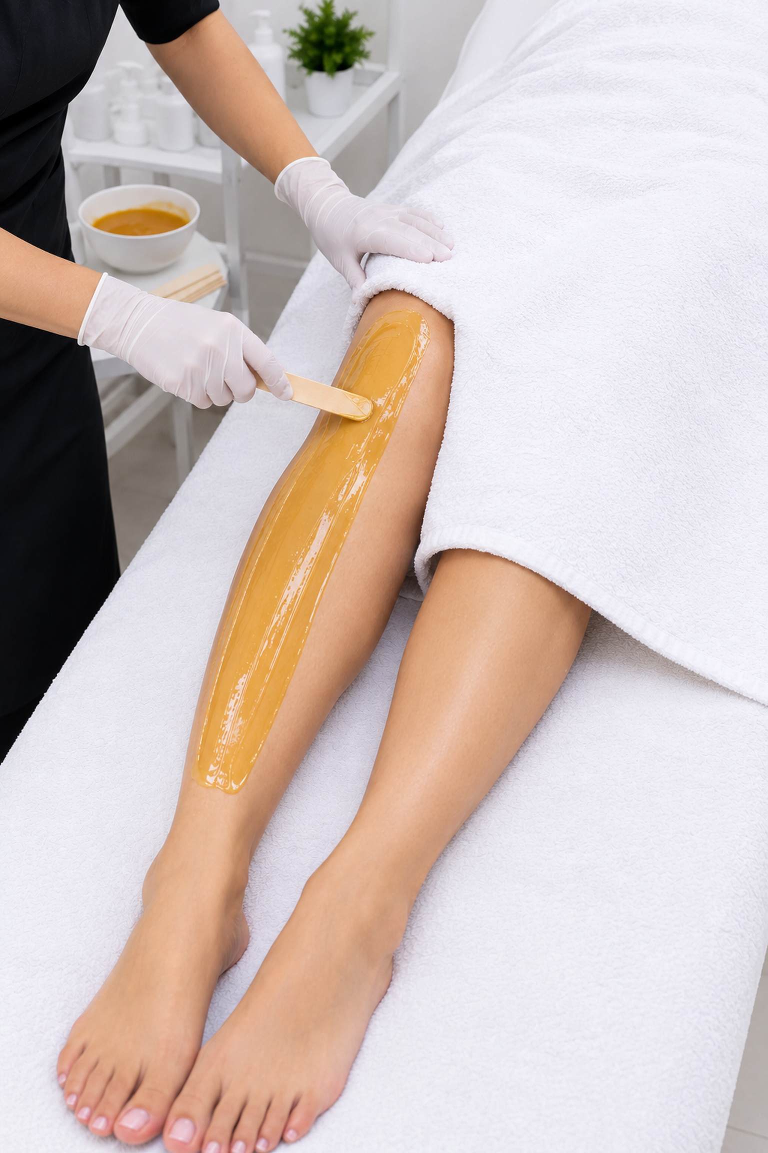 Full Leg Waxing at Subina's Nails Palace