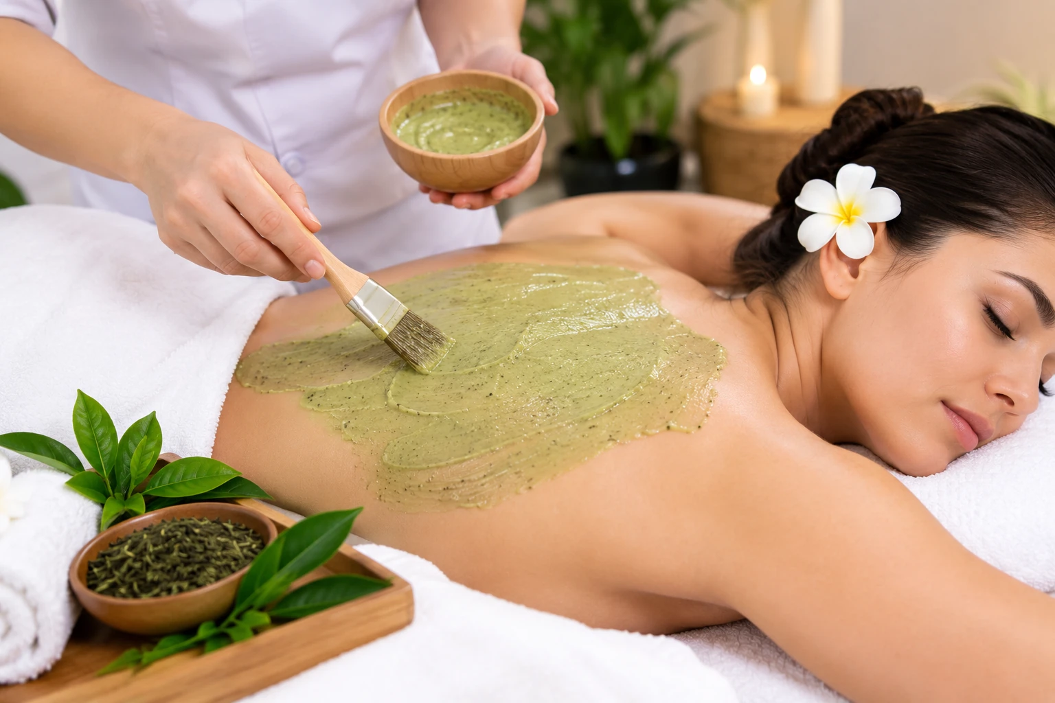 Green Tea Back Facial at Subina's Nails Palace