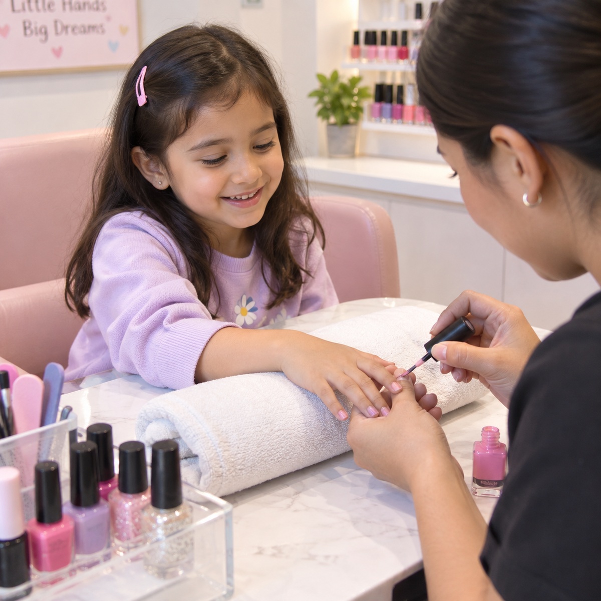 Princess services for children under 12 at Subina's Nails Palace