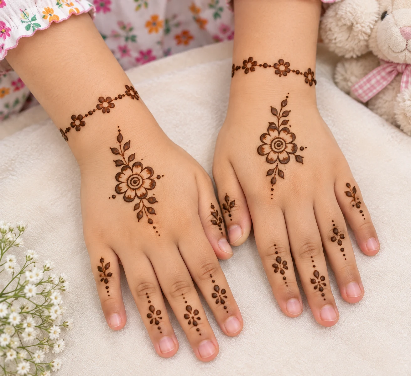 Kids Mehendi at Subina's Nails Palace