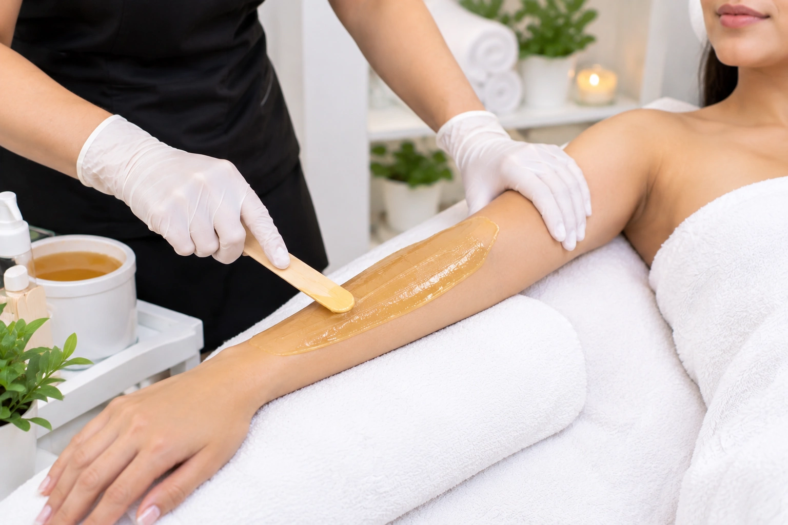 Lower Arms Waxing at Subina's Nails Palace