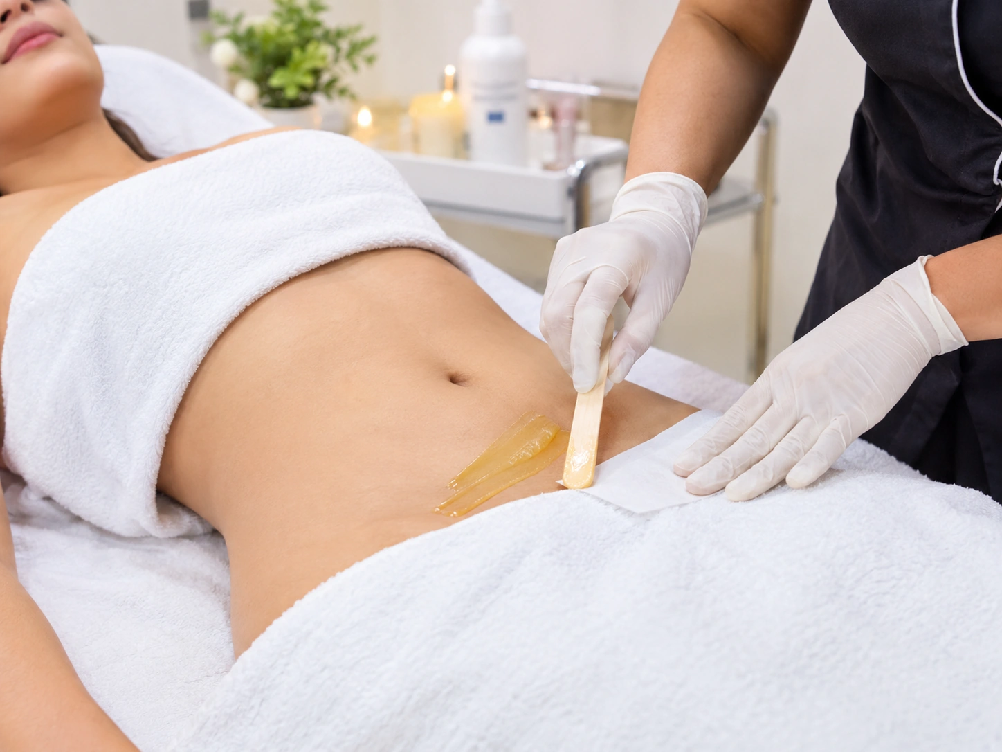 Lower Stomach Waxing at Subina's Nails Palace