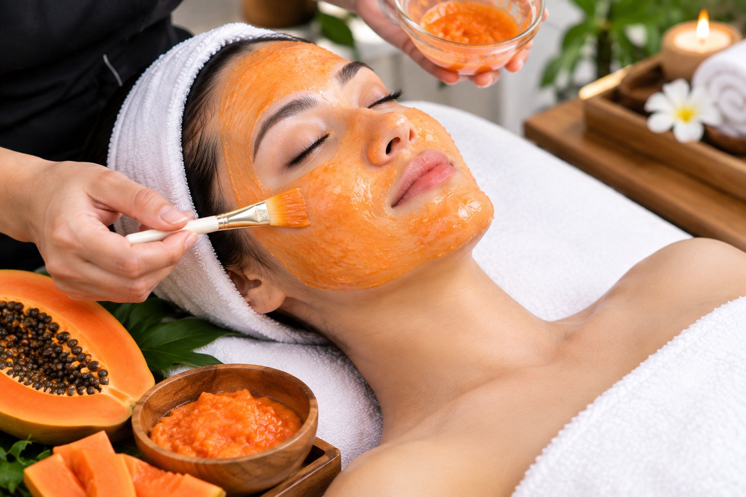 Papaya Facial at Subina's Nails Palace