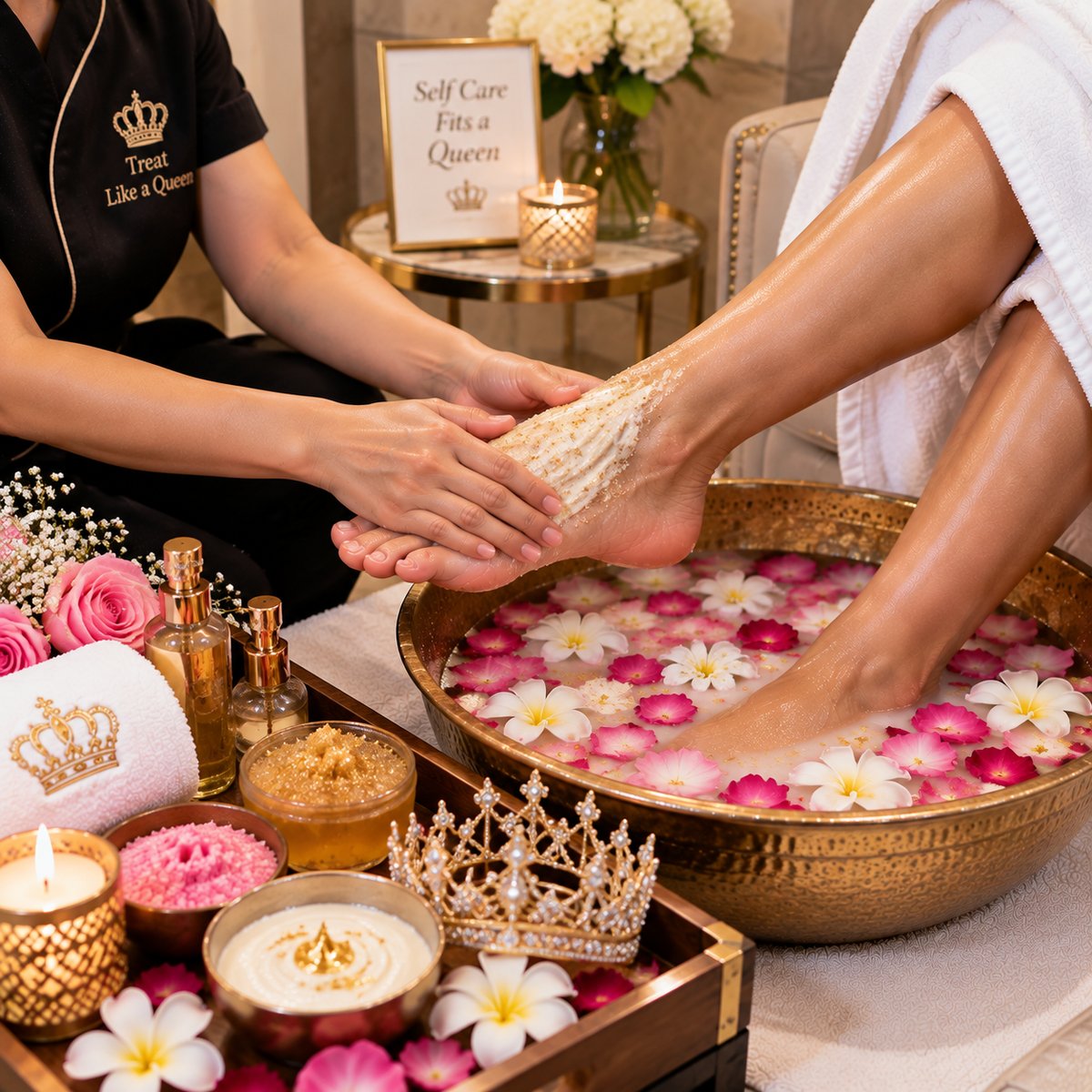 Queen Pedicure at Subina's Nails Palace