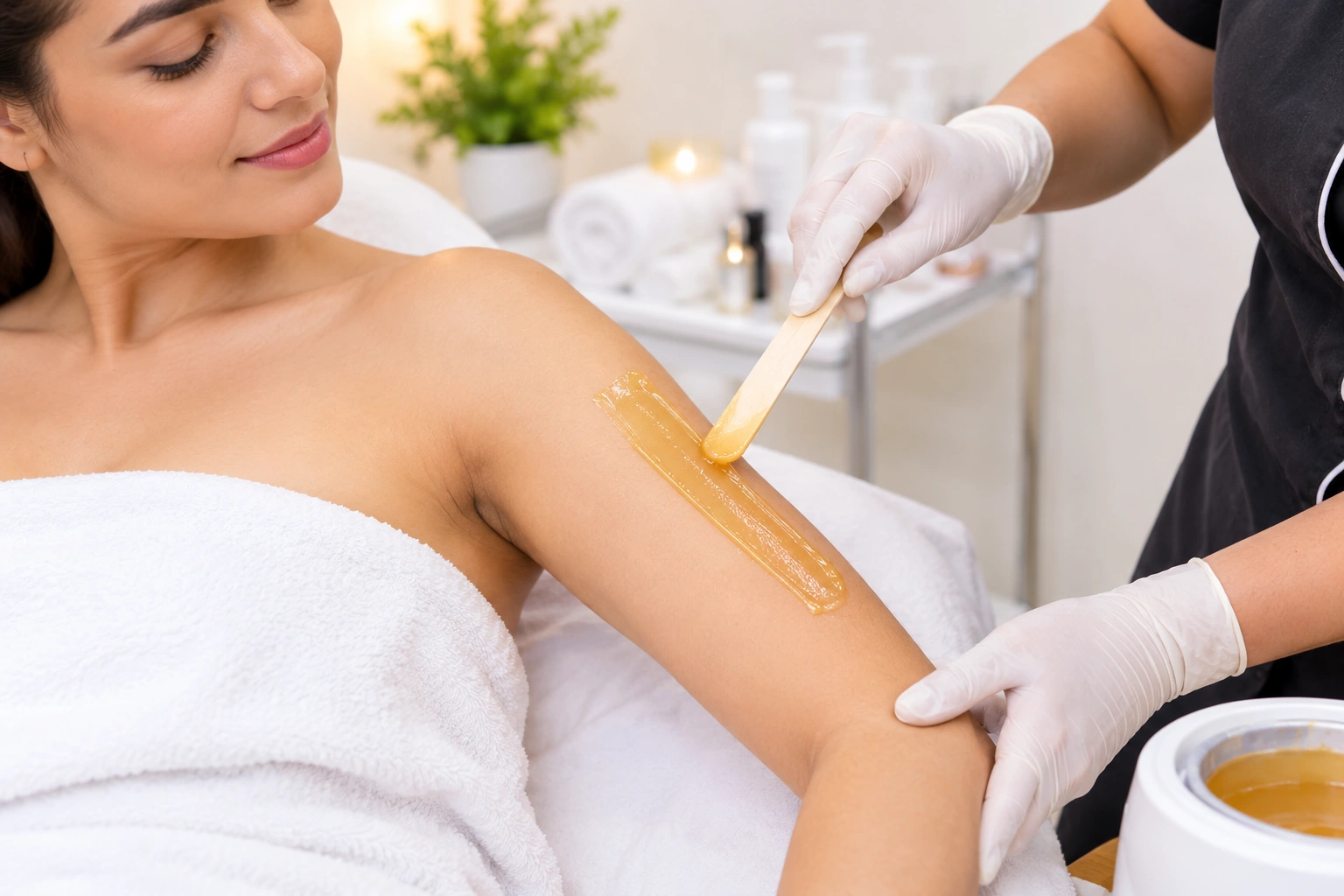 Upper Arms Waxing at Subina's Nails Palace