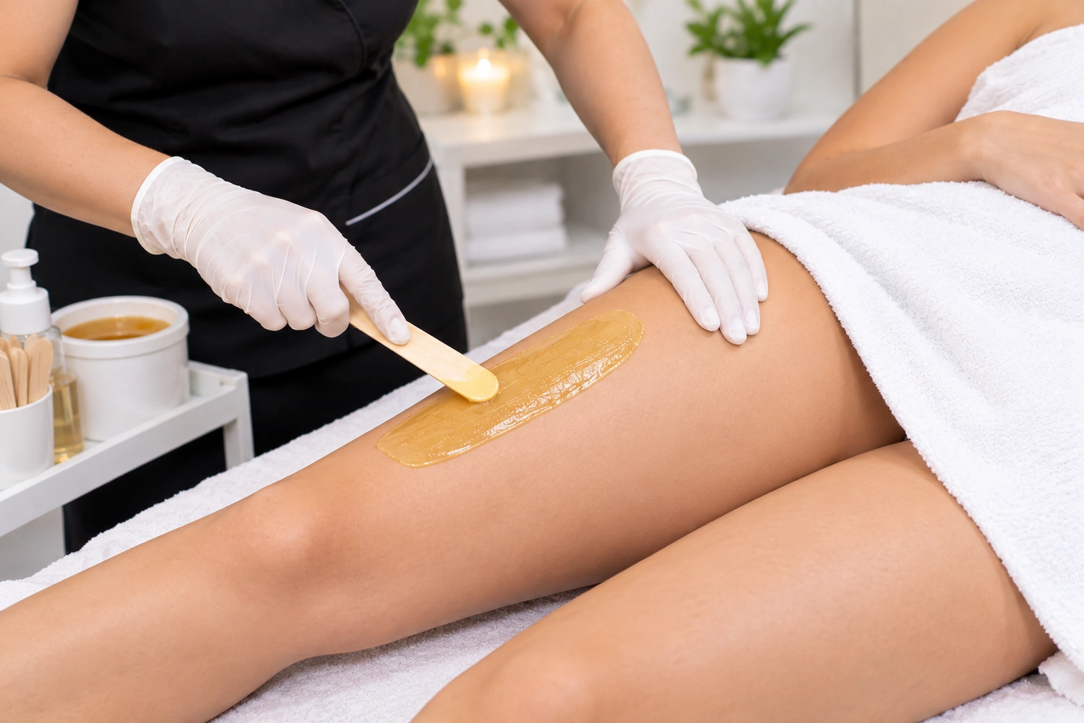 Upper Leg Waxing at Subina's Nails Palace
