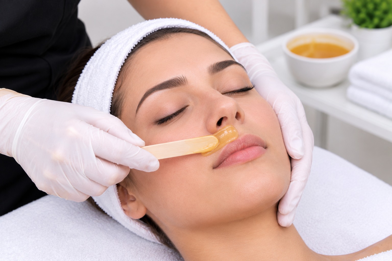 Upper Lip Waxing at Subina's Nails Palace