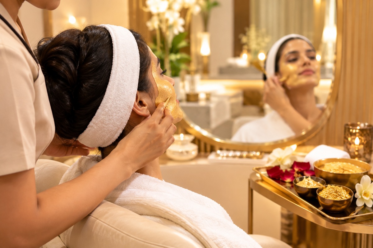 VLCC Gold Facial at Subina's Nails Palace